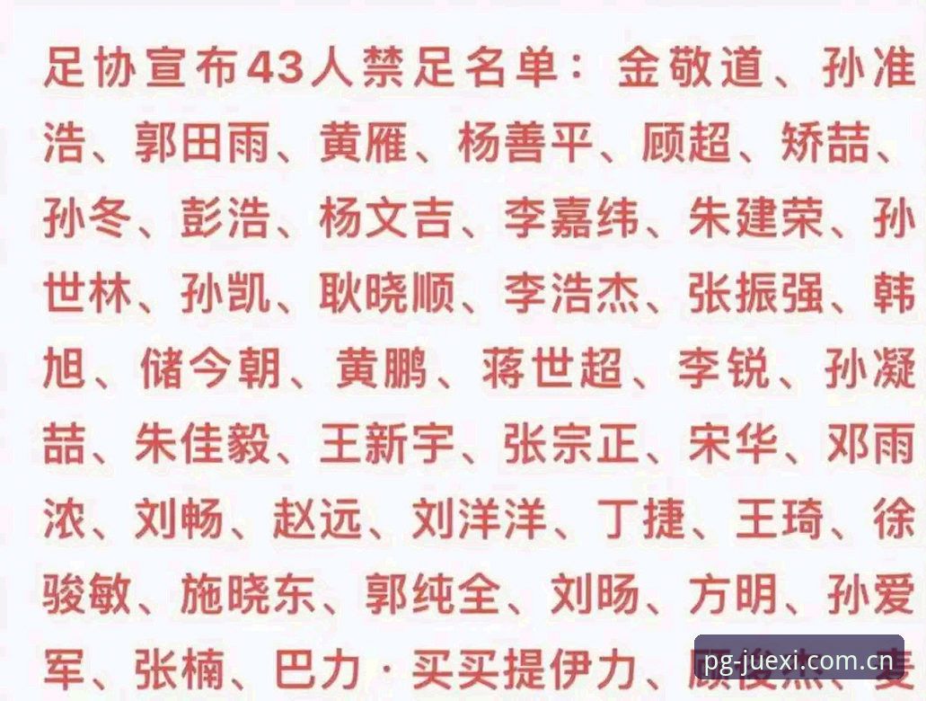 足协第三批禁足名单发布，了解足球圈整顿的实用指南